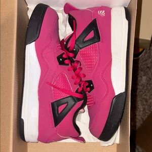 Pink and Black Sneakers
